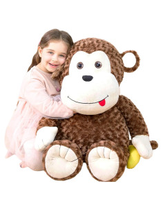 Mono de Peluche Gigante IKASA 76 cm Suave y Duradero