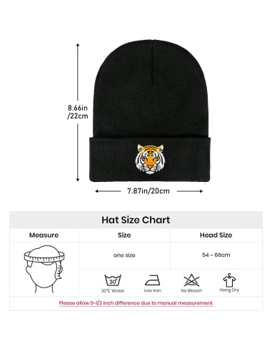 Gorro de Punto Bordado AIMASTZ Unisex Amarillo Pato Divertido