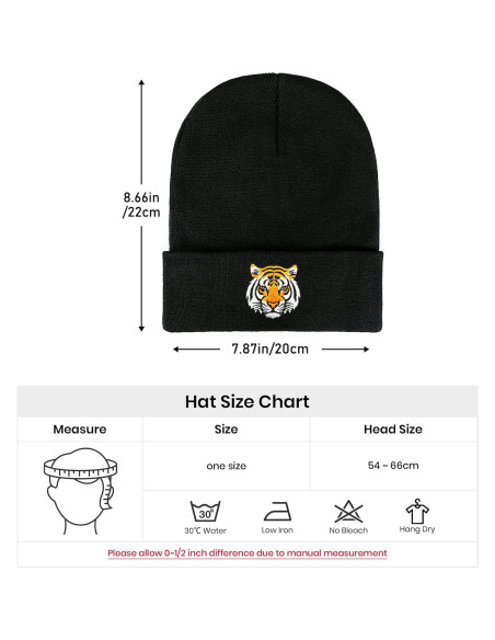 Gorro de Punto Bordado AIMASTZ Unisex Amarillo Pato Divertido Gorro de Punto Bordado AIMASTZ Unisex Amarillo Pato Divertido