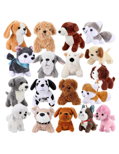18 Perros de Peluche Aoriher para Cachorros - Suaves y Bonitos