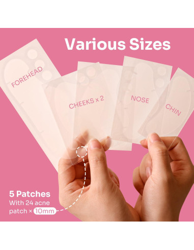 Parche de Acné Hidrocoloide Conkote Grande - 5 Unidades
