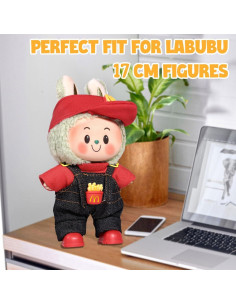 Conjunto de Ropa para Muñeca AICase 17cm - 3 Piezas con Sombrero 2