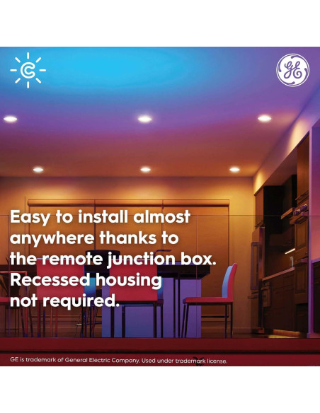 Luz LED Inteligente Wafer Cync GE Reveal HD+ 10.16cm 3pk