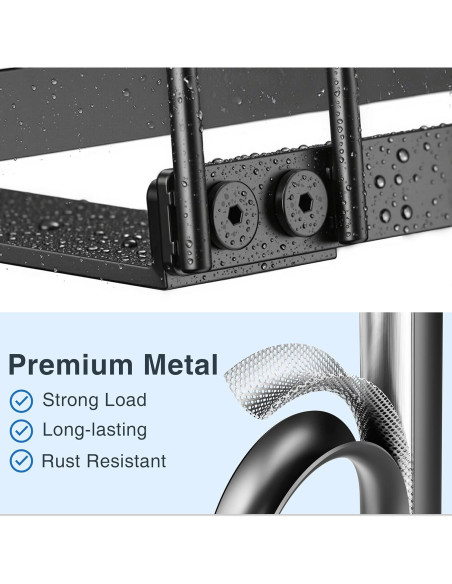 Organizador de Secado de Bolsas Plegable MKS18 Negro 23.9x19.6 cm