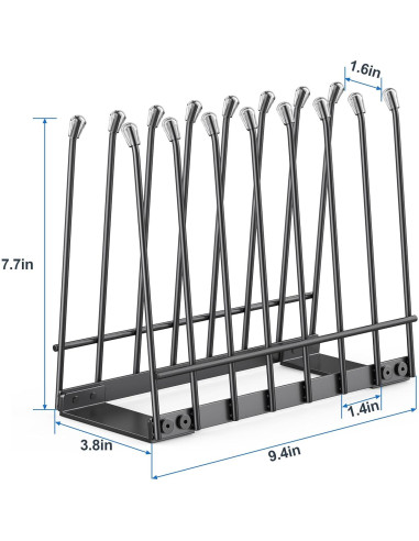 Organizador de Secado de Bolsas Plegable MKS18 Negro 23.9x19.6 cm