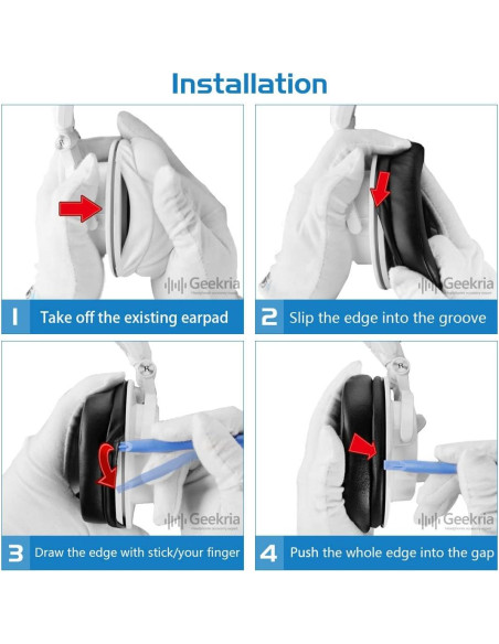 Almohadillas de Reemplazo Geekria para Auriculares Audio-Technica