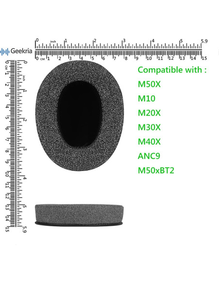 Almohadillas de Reemplazo Geekria para Auriculares Audio-Technica