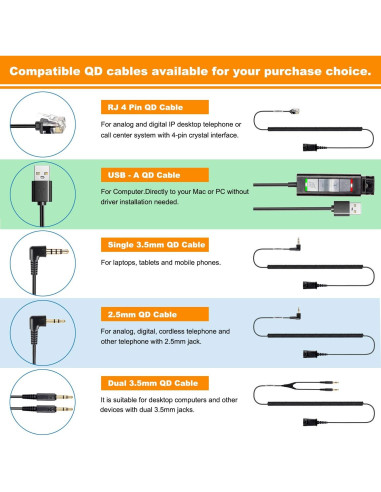 Auricular Monaural VoiceJoy con Micrófono y Cancelación de Ruido
