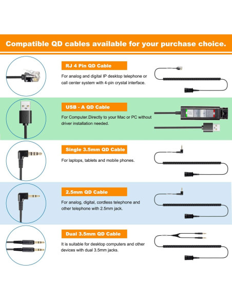 Auricular Monaural VoiceJoy con Micrófono y Cancelación de Ruido