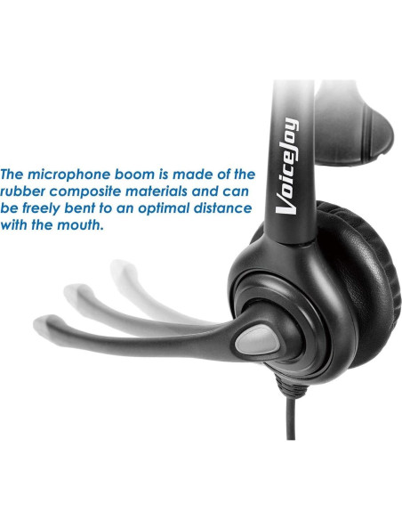 Auricular Monaural VoiceJoy con Micrófono y Cancelación de Ruido