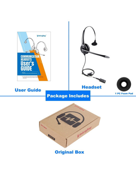 Auricular Monaural VoiceJoy con Micrófono y Cancelación de Ruido