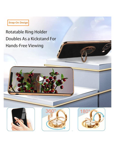 Funda para Google Pixel 9a Hlgcokro Silicona Magnética Negra