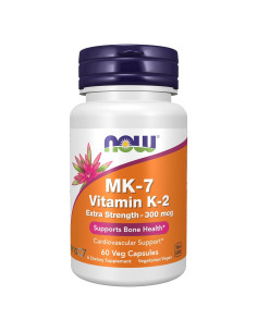 Vitamina K2 (MK-7) 300 mcg NOW Foods, 60 Cápsulas Veganas
