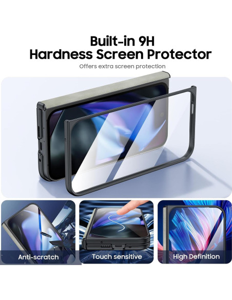 Funda delgada Google Pixel 9 Pro Fold con protector magnético