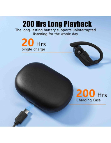 Auriculares Inalámbricos UrbanX Challenger Bluetooth 200H Negro