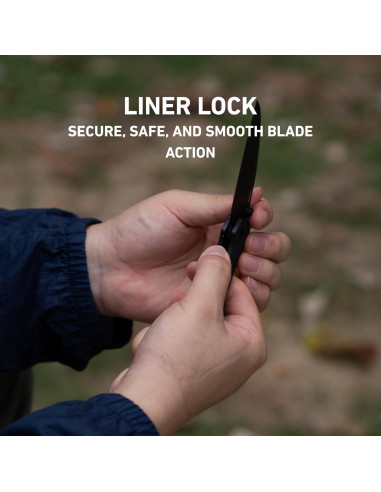 Cuchillo Plegable CJRB Kestrel J1962 Negro 8.41 cm EDC