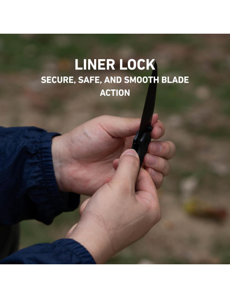 Cuchillo Plegable CJRB Kestrel J1962 Negro 8.41 cm EDC