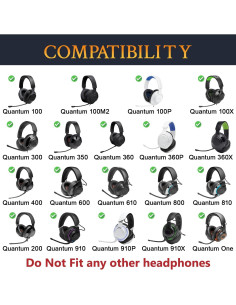 Funda de Micrófono SOULWIT para Auriculares JBL Quantum - Negro 2