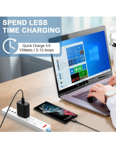 Cable USB-C 3M Original Works by VOLT para Sennheiser Momentum 2