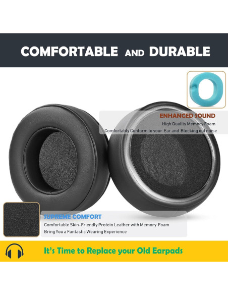 Almohadillas de Reemplazo Pioneer HDJ-X5/X7/X10 Cuero de Proteína