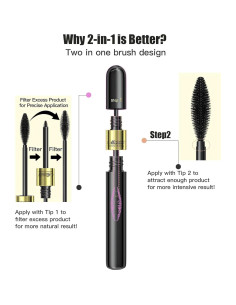 Máscara de Fibra 4D 2-en-1 GHFCZOO - Alargamiento y Volumen 2