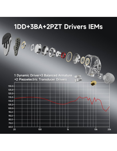 Auriculares In-Ear BASN BmasterX 6 HiFi con Aislamiento de Ruido