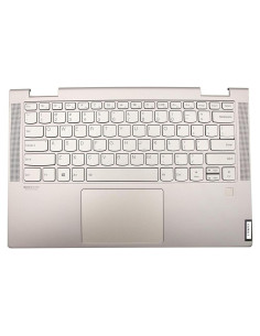 Palmrest Superior Lenovo Yoga C740-14 Plateado con Teclado