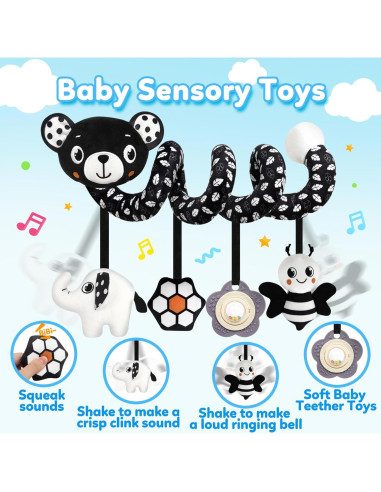 Juguete Colgante para Silla de Auto GKDOMS Oso - 0 a 6 años