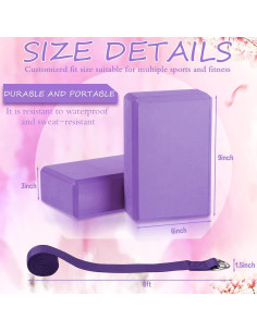 Conjunto de Yoga Outus 20 Piezas Bloques y Correas EVA 2