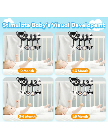 Juguete Colgante para Silla de Auto GKDOMS Oso - 0 a 6 años