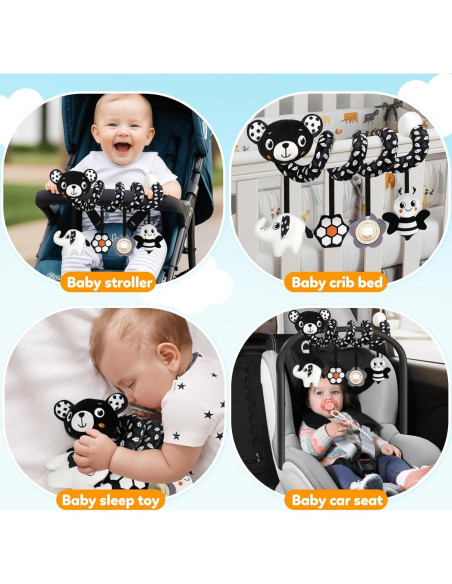 Juguete Colgante para Silla de Auto GKDOMS Oso - 0 a 6 años