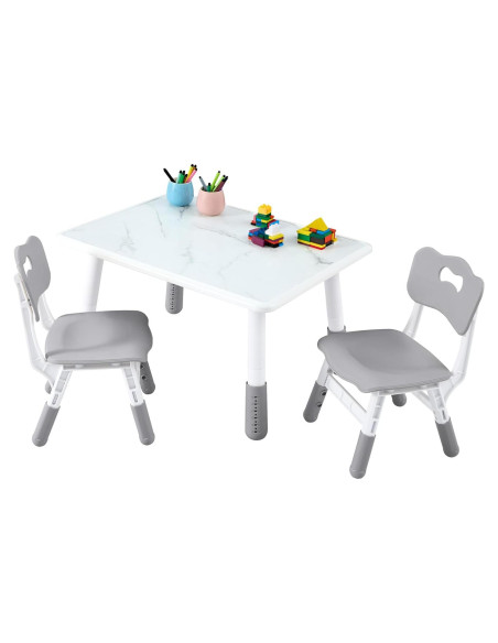 Conjunto de Mesa y Sillas Ajustables GITAWUSA para Niños