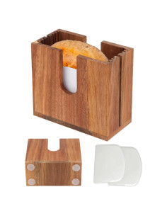 Cortador de Bagels Ajustable HeywoodCabin de Madera Acacia