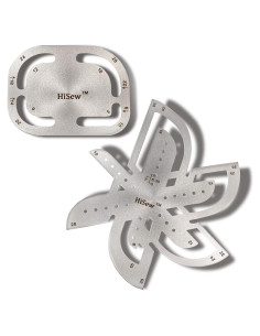 Juego de Plantillas para Cortar Cuero Hisew - Esquinas y Extremos