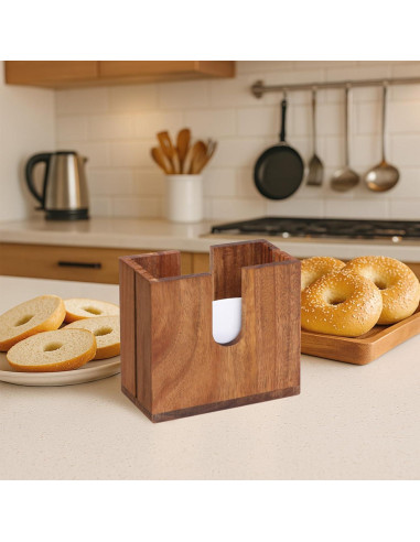 Cortador de Bagels Ajustable HeywoodCabin de Madera Acacia