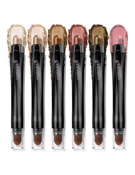 Lápiz de Sombra de Ojos LUXAZA PRO Set 6PCS Neutro Marrón