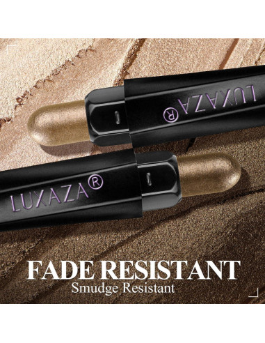 Lápiz de Sombra de Ojos LUXAZA PRO Set 6PCS Neutro Marrón