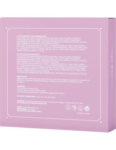 Lápiz de Sombra de Ojos LUXAZA PRO Set 6PCS Neutro Marrón