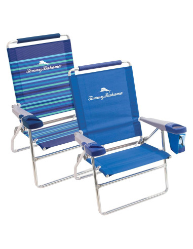 Conjunto de 2 Sillas de Playa Tommy Bahama 4 Posiciones 38.1 cm