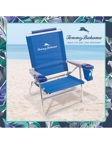 Conjunto de 2 Sillas de Playa Tommy Bahama 4 Posiciones 38.1 cm
