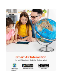 Globo Terráqueo Interactivo VEVOR 10" con App AR LED 2