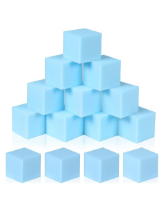 Paquete de 24 Cubos de Espuma COZYTRAUM 13 cm Azul Claro
