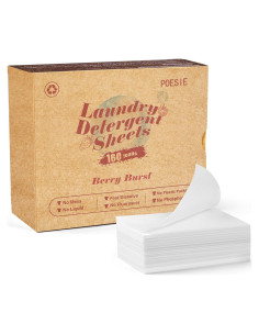 Hojas de Detergente para Ropa Poesie Aroma Frutilla 160 Hojas