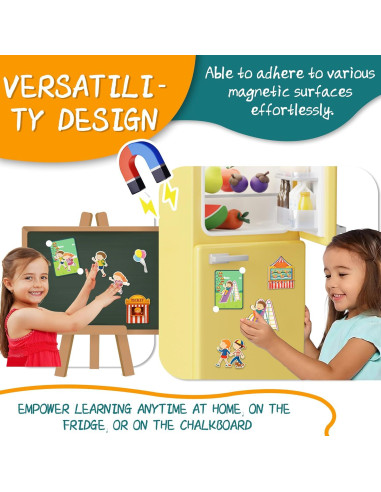 Rompecabezas Magnético Parque de Diversiones ROHSCE 42 Imágenes