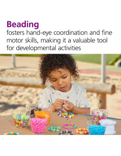 Perlas Pony Jumbo Coloridas Coloraciones 0.68 kg en Cubo 2