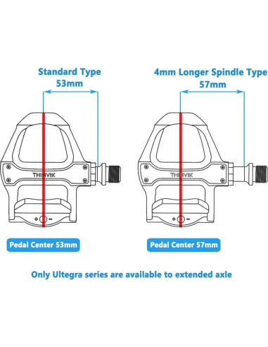 Calas de Bicicleta Thinvik SPD-SL para Pedales Shimano - PD-CP-SPDSL-TV53