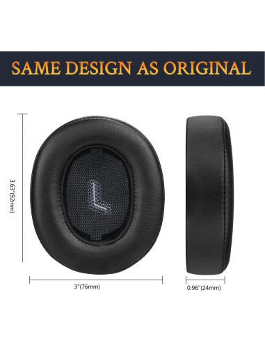 Almohadillas de Repuesto SOULWIT para Auriculares JBL E55BT - Negro