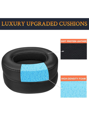 Almohadillas de Repuesto SOULWIT para Auriculares JBL E55BT - Negro