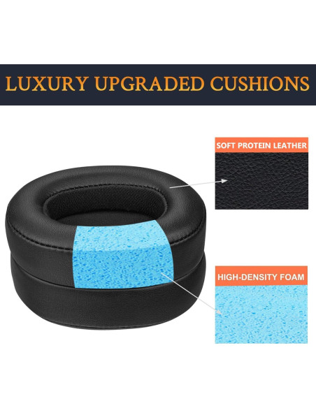 Almohadillas de Repuesto SOULWIT para Auriculares JBL E55BT - Negro