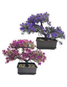Árbol Bonsái Artificial Fycooler en Maceta 25.4x20.3 cm